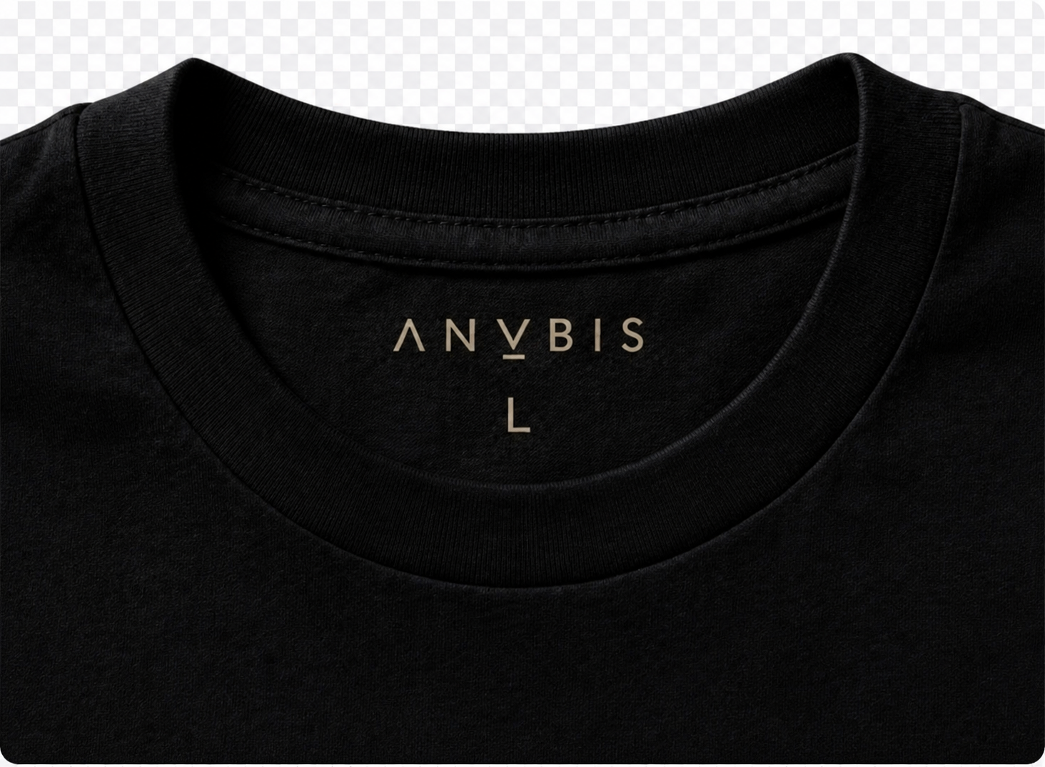 ANUBIS neck label detail